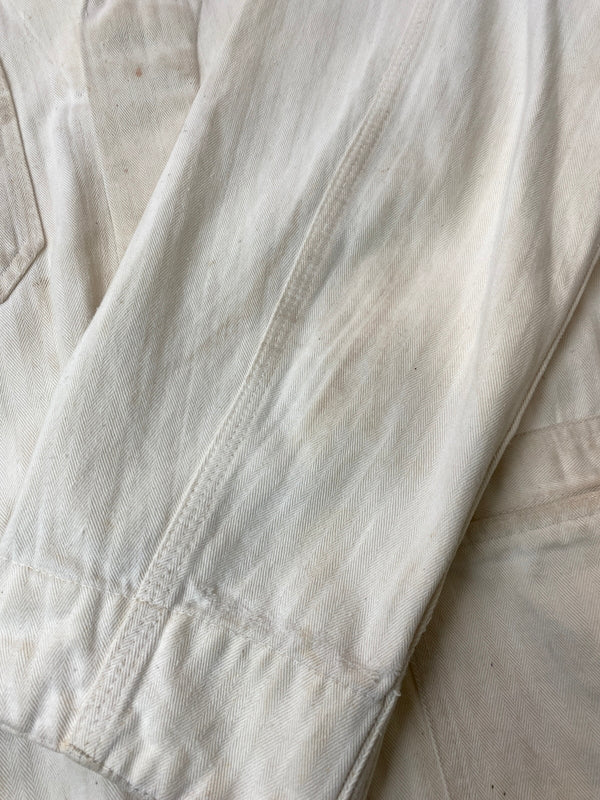 【現状渡し品】【メンズ】 FINCK'S フィンクス 50'S ショップコート 50年代 メンズ 長袖シャツ ヴィンテージ 146-261015-em-10-min サイズ：40 カラー：アイボリー 万代Net店