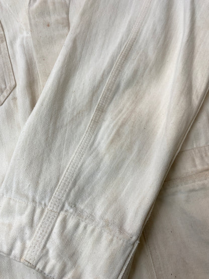 【現状渡し品】【メンズ】 FINCK'S フィンクス 50'S ショップコート 50年代 メンズ 長袖シャツ ヴィンテージ 146-261015-em-10-min サイズ：40 カラー：アイボリー 万代Net店