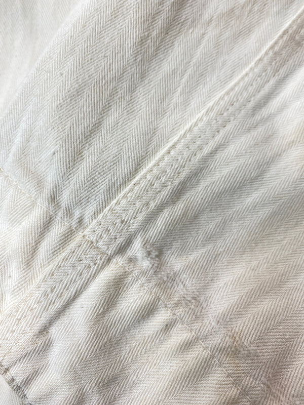 【現状渡し品】【メンズ】 FINCK'S フィンクス 50'S ショップコート 50年代 メンズ 長袖シャツ ヴィンテージ 146-261015-em-10-min サイズ：40 カラー：アイボリー 万代Net店