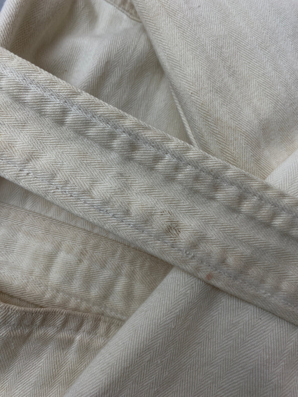 【現状渡し品】【メンズ】 FINCK'S フィンクス 50'S ショップコート 50年代 メンズ 長袖シャツ ヴィンテージ 146-261015-em-10-min サイズ：40 カラー：アイボリー 万代Net店