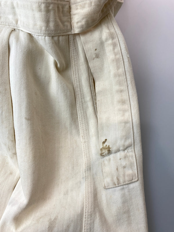 【現状渡し品】【メンズ】 FINCK'S フィンクス 50'S ショップコート 50年代 メンズ 長袖シャツ ヴィンテージ 146-261015-em-10-min サイズ：40 カラー：アイボリー 万代Net店