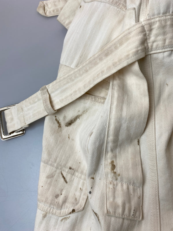 【現状渡し品】【メンズ】 FINCK'S フィンクス 50'S ショップコート 50年代 メンズ 長袖シャツ ヴィンテージ 146-261015-em-10-min サイズ：40 カラー：アイボリー 万代Net店