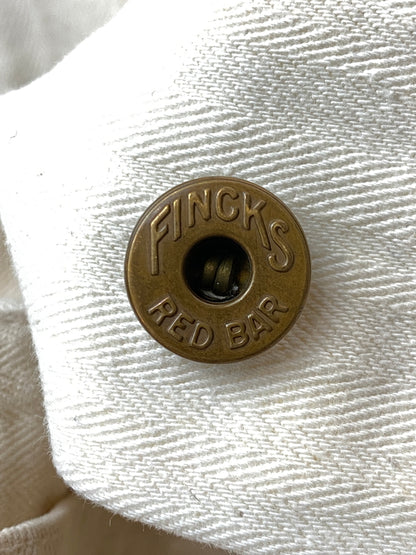 【現状渡し品】【メンズ】 FINCK'S フィンクス 50'S ショップコート 50年代 メンズ 長袖シャツ ヴィンテージ 146-261015-em-10-min サイズ：40 カラー：アイボリー 万代Net店