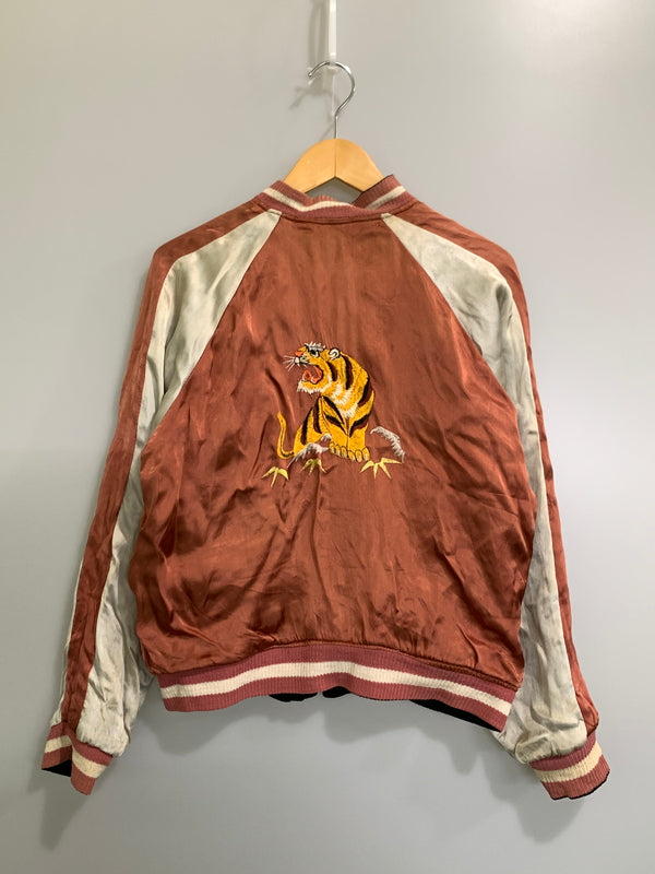 【現状渡し品】【メンズ】 VINTAGE ヴィンテージ 50'S REVERSIBLE SOUVENIR JACKET GOOSE BAY LABRADOR 50年代 リバーシブル スーベニアジャケット アウター 146-261020-yn-01-min サイズ：表記なし 下記参照 カラー：ブラック/ピンク系 万代Net店