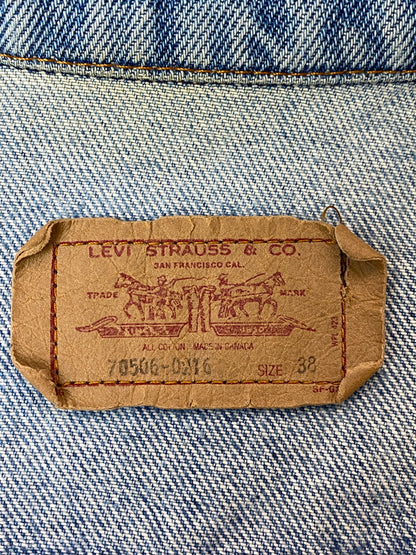 【現状渡し品】【メンズ】 LEVI'S リーバイス 70S 4TH TYPE DENIM JACKET 70505-0216 デニムジャケット 70年代 ヴィンテージ Gジャン 146-261015-em-39-min サイズ：38 カラー：インディゴ 万代Net店