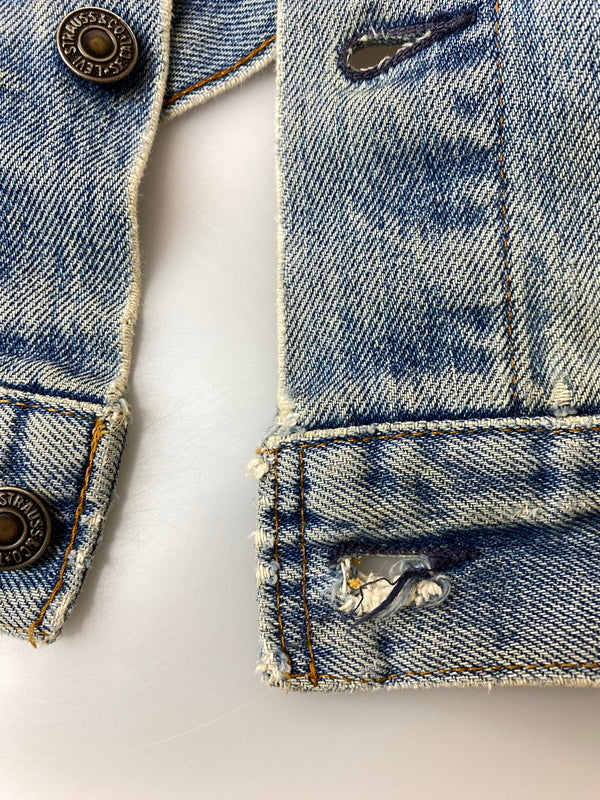 【現状渡し品】【メンズ】 LEVI'S リーバイス 70S 4TH TYPE DENIM JACKET 70505-0216 デニムジャケット 70年代 ヴィンテージ Gジャン 146-261015-em-39-min サイズ：38 カラー：インディゴ 万代Net店