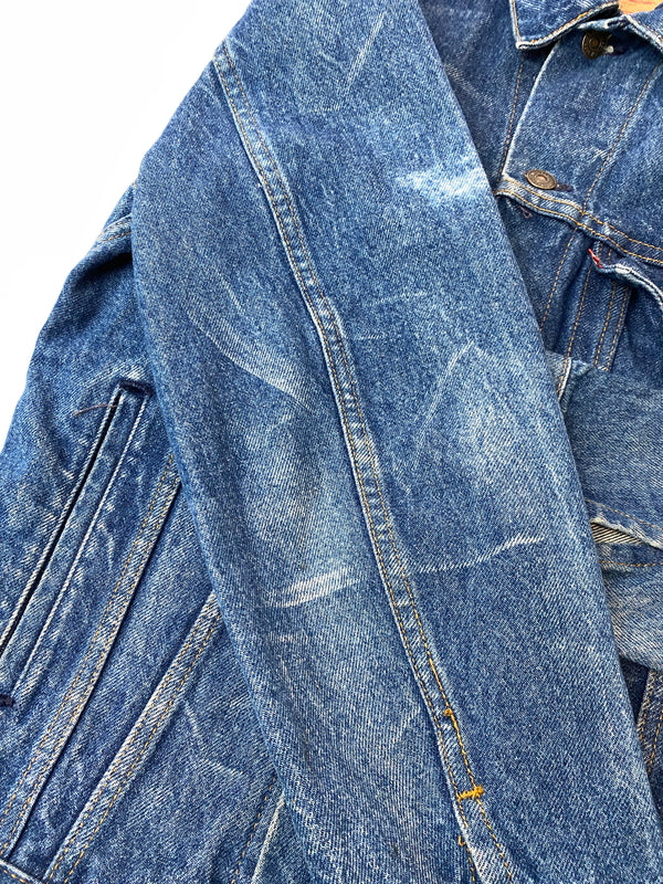 【中古品】【メンズ】 LEVI'S リーバイス 80S DENIM JACKET 70506-0216 80年代 デニムジャケット メンズ Gジャン ヴィンテージ 146-261016-em-03-min サイズ：36R カラー：インディゴ 万代Net店