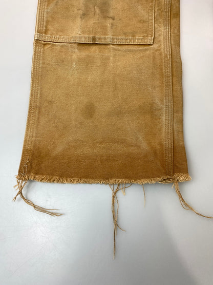【現状渡し品】【メンズ】 CARHARTT カーハート 90S DUCK DOUBLE KNEE PAINTER PANTS B01-BRN ダック ダブルニー ペインターパンツ 90年代 ヴィンテージ 157-261016-em-04-min サイズ：34×32 カラー：ブラウン 万代Net店