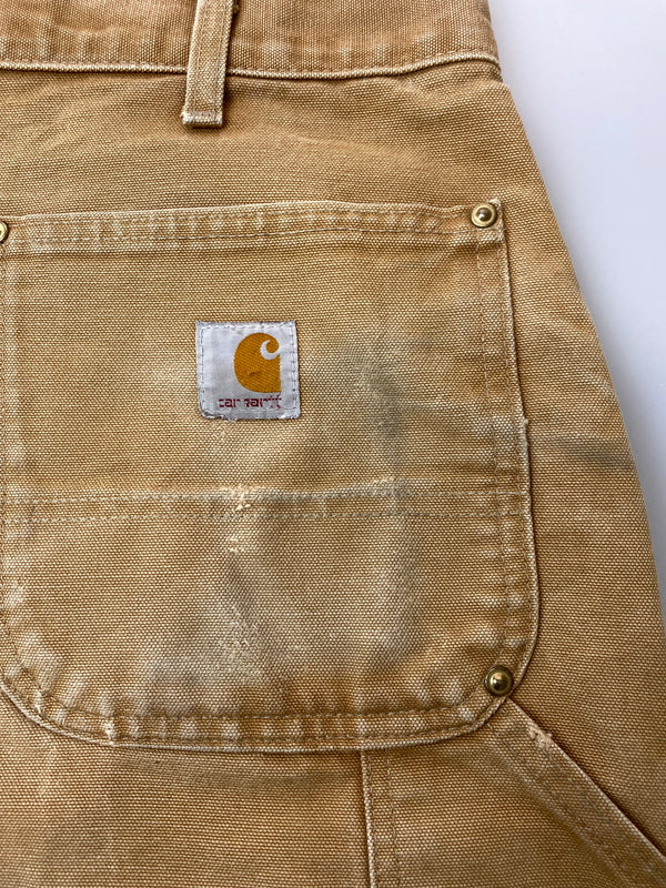 【現状渡し品】【メンズ】 CARHARTT カーハート 90S DUCK DOUBLE KNEE PAINTER PANTS B01-BRN ダック ダブルニー ペインターパンツ 90年代 ヴィンテージ 157-261016-em-04-min サイズ：34×32 カラー：ブラウン 万代Net店