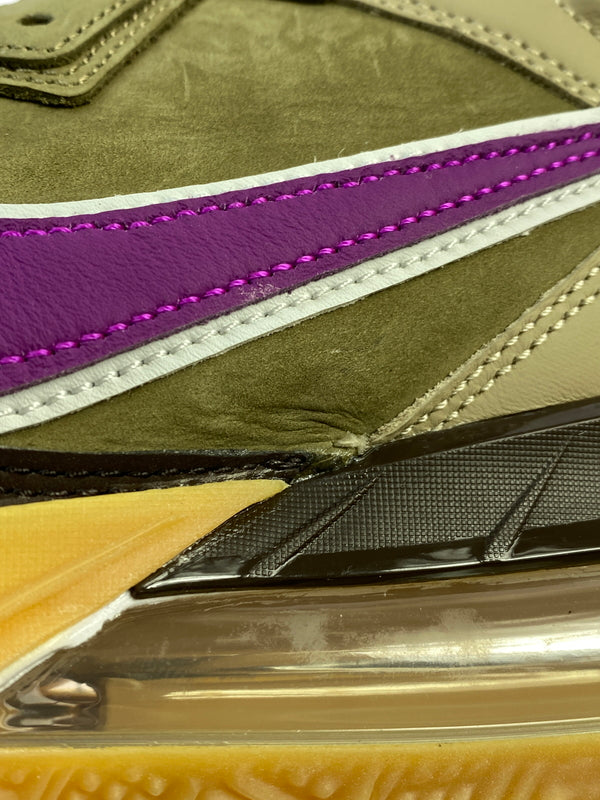 【中古品】【メンズ】 NIKE ナイキ × ATMOS アトモス LEBRON 18 LOW VIOTECH CW3153-200 レブロン18 ロー スニーカー メンズ シューズ 靴 160-261018-em-08-min サイズ：27.0cm カラー：カーキ / バイオテック / ダークモカ / メタリックゴールド 万代Net店