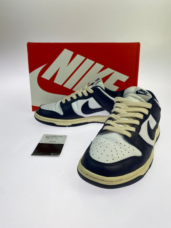 【中古品】【レディース】 W NIKE ナイキ DUNK LOW "VINTAGE NAVY" DD1503-115 ウィメンズ ダンク ロー ヴィンテージ ネイビー 靴 シューズ スニーカー SNEAKER 160-261017-KS-22-min サイズ：27.5cm US10.5 カラー：ネイビー/ホワイト 万代Net店