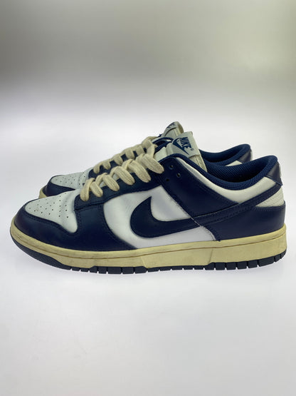 【中古品】【レディース】 W NIKE ナイキ DUNK LOW "VINTAGE NAVY" DD1503-115 ウィメンズ ダンク ロー ヴィンテージ ネイビー 靴 シューズ スニーカー SNEAKER 160-261017-KS-22-min サイズ：27.5cm US10.5 カラー：ネイビー/ホワイト 万代Net店