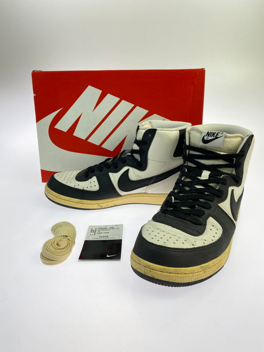 【中古品】【メンズ】 NIKE ナイキ TERMINATOR HIGH PRM ターミネーター ハイ プレミアム BLACK AND PHANTOM ブラック アンド ファントム FD0394-030 靴 スニーカー 160-261017-KS-20-min サイズ：27.5cm US9.5 カラー：ブラック/ホワイト 万代Net店