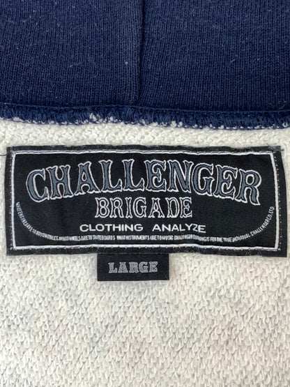 【中古品】【メンズ】 CHALLENGER チャレンジャー BRIGADE NORDIC ZIP HOODIE ブリゲード ジップ フーディーメンズ チャック付き パーカー 142-261020-em-70-min サイズ：L カラー：ネイビー 万代Net店