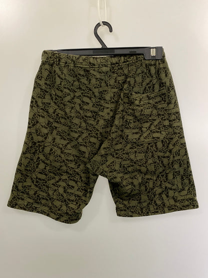 【中古品】【メンズ】 CHALLENGER チャレンジャー SKULL SHORTS スカル ショーツ 短パン ショートパンツ メンズ ボトムス 153-261020-em-62-min サイズ：M カラー：モスグリーン 万代Net店