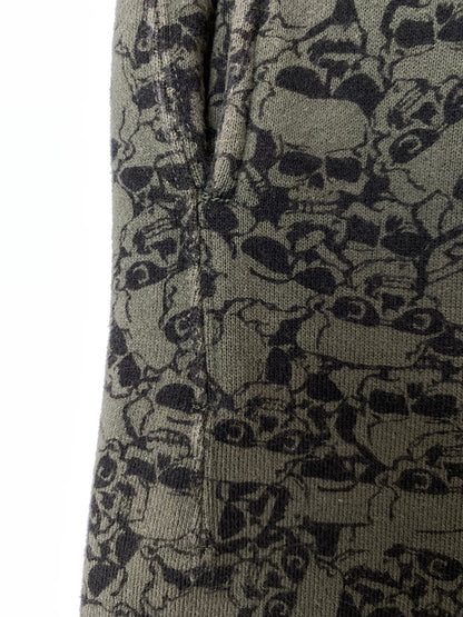 【中古品】【メンズ】 CHALLENGER チャレンジャー SKULL SHORTS スカル ショーツ 短パン ショートパンツ メンズ ボトムス 153-261020-em-62-min サイズ：M カラー：モスグリーン 万代Net店