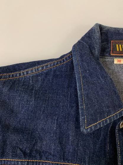 【中古品】【メンズ】 WAREHOUSE ウエアハウス COWBOY DENIM JACKET WW2 MODEL 2010 カウボーイ デニム ジャケット アウター 145-261020-yn-05-min サイズ：38 カラー：インディゴ 万代Net店