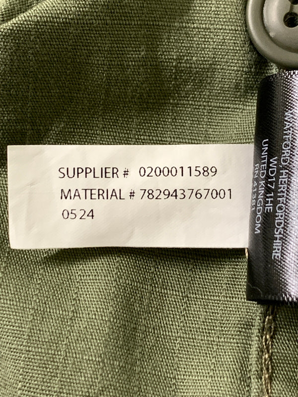 【中古品】【メンズ】 RRL PRINT ダブルアールエル RIPSTOP SHIRT プリント リップストップ シャツ メンズ 半袖シャツ 総柄 145-261016-em-38-min サイズ：S カラー：モスグリーン 万代Net店