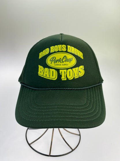 【中古品】【メンズ/レディース】 PORK CHOP ポーク チョップ BAD TOYS TRUCKER CAP バッド トイズ トラッカー キャップ 帽子 ファッション 185-261025-em-02-min サイズ：ONE SIZE カラー：グリーン 万代Net店