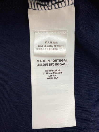 【中古品】【メンズ】 FRED PERRY フレッドペリー TAPED TRACK JACKET J4620-885-01980-410 テープド トラックジャケット メンズ ジャージ 141-261020-em-61-min サイズ：M カラー：ネイビー 万代Net店