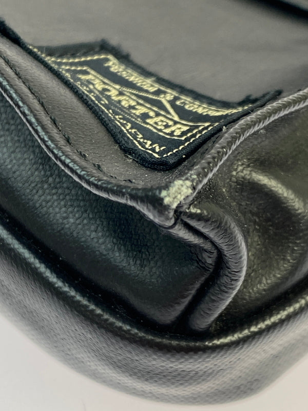 【中古品】【メンズ/レディース】 PORTER ポーター LEATHER BODY BAG レザー ボディバッグ 吉田カバン ウエストバッグ 鞄 188-261025-em-17-min カラー：ブラック 万代Net店