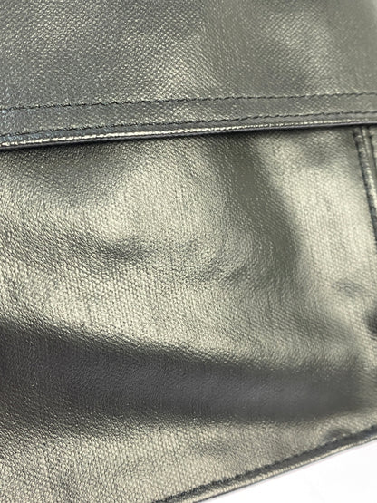 【中古品】【メンズ/レディース】 PORTER ポーター LEATHER BODY BAG レザー ボディバッグ 吉田カバン ウエストバッグ 鞄 188-261025-em-17-min カラー：ブラック 万代Net店