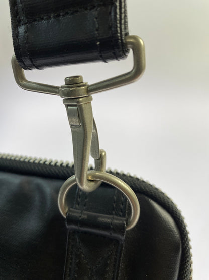 【中古品】【メンズ/レディース】 PORTER ポーター LEATHER BODY BAG レザー ボディバッグ 吉田カバン ウエストバッグ 鞄 188-261025-em-17-min カラー：ブラック 万代Net店