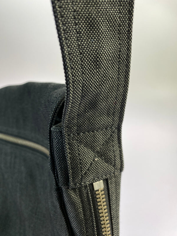 【中古品】【メンズ/レディース】 PORTER ポーター SMOKY BAG 592-07628 スモーキー バッグ 縦型 ショルダーバッグ 吉田カバン コットン 鞄 肩掛け 188-261025-em-18-min カラー：ブラック 万代Net店
