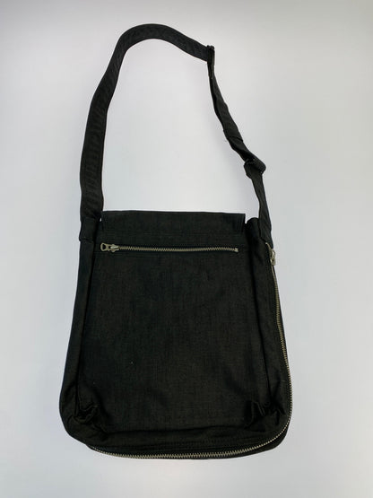 【中古品】【メンズ/レディース】 PORTER ポーター SMOKY BAG 592-07628 スモーキー バッグ 縦型 ショルダーバッグ 吉田カバン コットン 鞄 肩掛け 188-261025-em-18-min カラー：ブラック 万代Net店