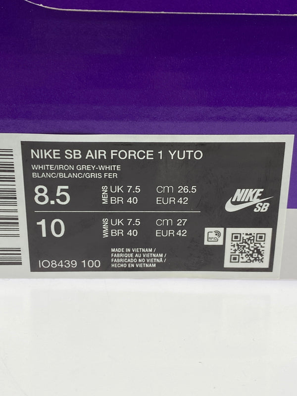 【中古美品】【メンズ】 NIKE ナイキ SB AIR FORCE 1 YUTO IRON GREY LIO8439-100 エスビー エア フォース ワン ユウト 靴 シューズ スニーカー SNEAKER 160-261017-KS-13-min サイズ：26.5cm US8.5 カラー：アイアングレー 万代Net店