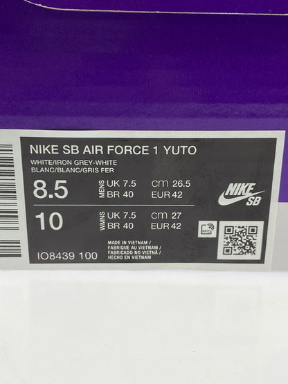 【中古美品】【メンズ】 NIKE ナイキ SB AIR FORCE 1 YUTO IRON GREY LIO8439-100 エスビー エア フォース ワン ユウト 靴 シューズ スニーカー SNEAKER 160-261017-KS-13-min サイズ：26.5cm US8.5 カラー：アイアングレー 万代Net店