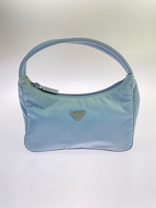 【現状渡し品】【レディース】 PRADA プラダ TESSUTO SPORT ナイロン ミニハンドバッグ MV515 テスート スポーツ 鞄 カバン 180-261025-em-15-min カラー：スモーキーブルー 万代Net店