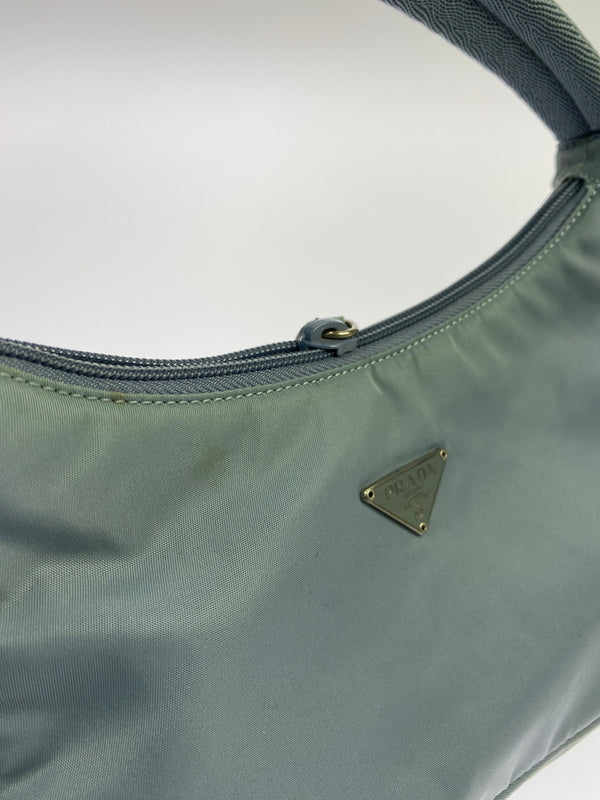 【現状渡し品】【レディース】 PRADA プラダ TESSUTO SPORT ナイロン ミニハンドバッグ MV515 テスート スポーツ 鞄 カバン 180-261025-em-15-min カラー：スモーキーブルー 万代Net店