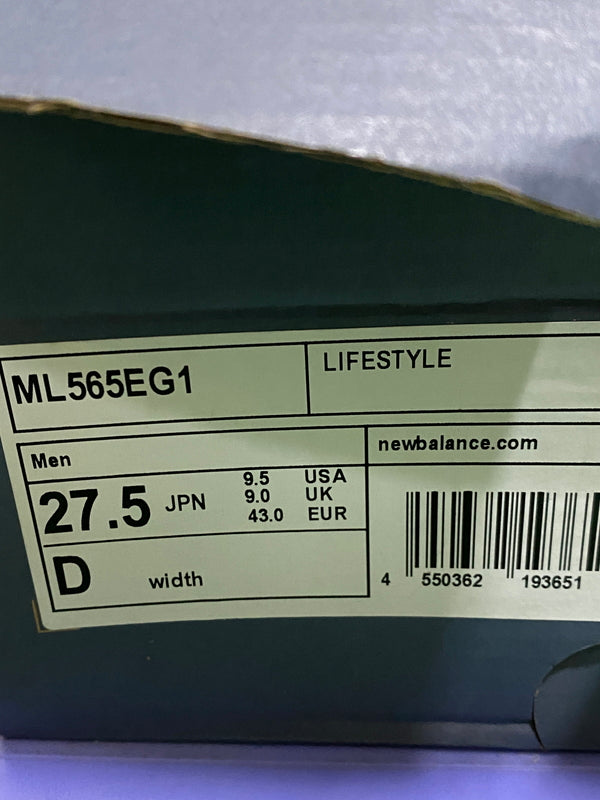 【中古品】【メンズ】 NEW BALANCE ニューバランス 565 GRAY ML565EG1 スニーカー メンズ シューズ 靴 162-261018-em-30-min サイズ：27.5cm カラー：グレー 万代Net店