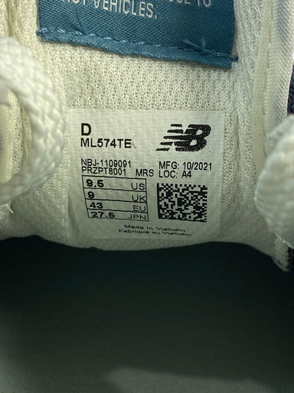【中古品】【メンズ】 NEW BALANCE ニューバランス ML574TE 574 ローカット スニーカー メンズ シューズ 靴 162-261018-em-31-min サイズ：27.5cm カラー：NAVY SEA SALT 万代Net店