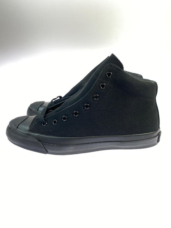 【中古品】【メンズ】 CONVERSE コンバース JACK PURCELL MID 1C833 ジャックパーセル ミッド ブラック コットンキャンバス メンズ ハイカット スニーカー シューズ 靴 162-261018-em-26-min サイズ：27.5cm カラー：ブラック 万代Net店