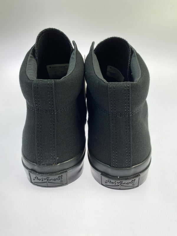 【中古品】【メンズ】 CONVERSE コンバース JACK PURCELL MID 1C833 ジャックパーセル ミッド ブラック コットンキャンバス メンズ ハイカット スニーカー シューズ 靴 162-261018-em-26-min サイズ：27.5cm カラー：ブラック 万代Net店