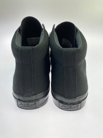 【中古品】【メンズ】 CONVERSE コンバース JACK PURCELL MID 1C833 ジャックパーセル ミッド ブラック コットンキャンバス メンズ ハイカット スニーカー シューズ 靴 162-261018-em-26-min サイズ：27.5cm カラー：ブラック 万代Net店