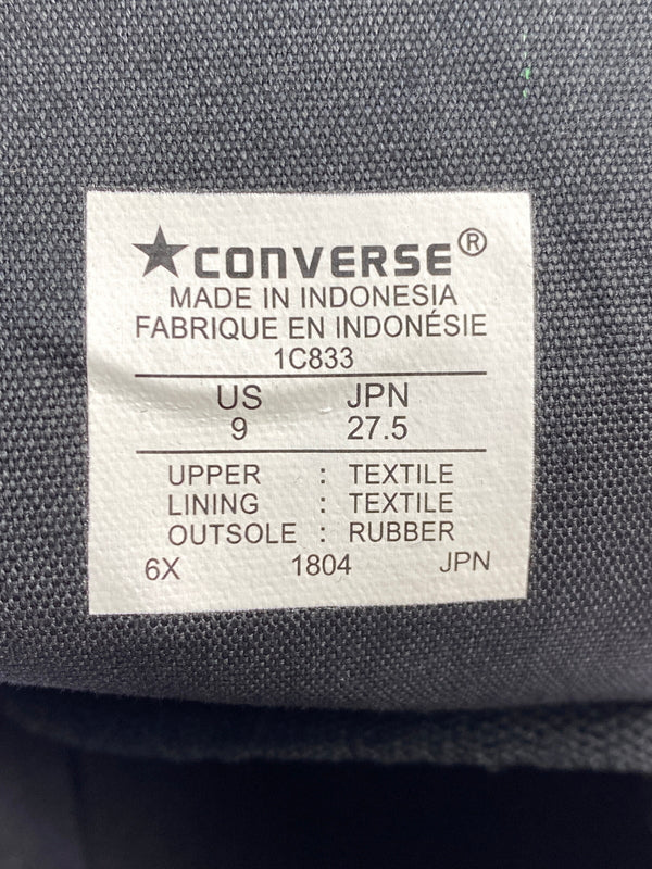 【中古品】【メンズ】 CONVERSE コンバース JACK PURCELL MID 1C833 ジャックパーセル ミッド ブラック コットンキャンバス メンズ ハイカット スニーカー シューズ 靴 162-261018-em-26-min サイズ：27.5cm カラー：ブラック 万代Net店