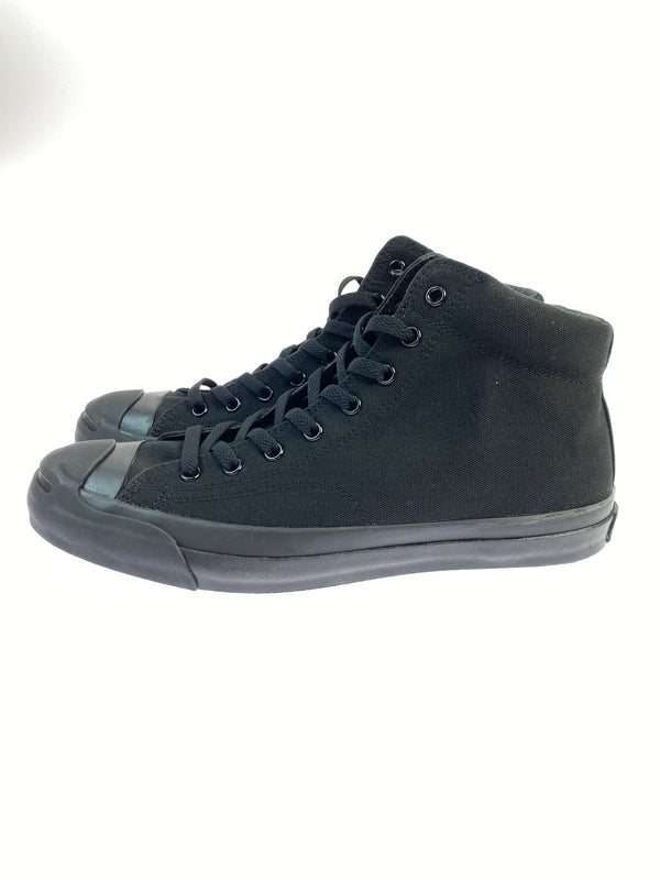 【中古品】【メンズ】 CONVERSE コンバース JACK PURCELL MID 1C833 ジャックパーセル ミッド ブラック コットンキャンバス メンズ ハイカット スニーカー シューズ 靴 162-261018-em-27-min サイズ：28.0cm カラー：ブラック 万代Net店
