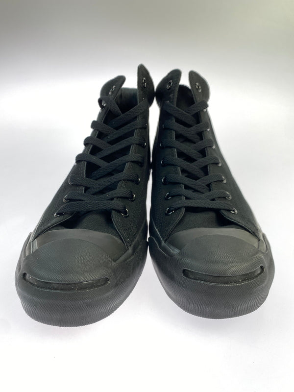 【中古品】【メンズ】 CONVERSE コンバース JACK PURCELL MID 1C833 ジャックパーセル ミッド ブラック コットンキャンバス メンズ ハイカット スニーカー シューズ 靴 162-261018-em-27-min サイズ：28.0cm カラー：ブラック 万代Net店