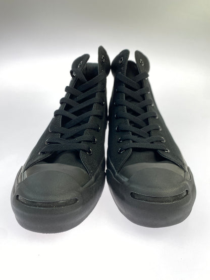 【中古品】【メンズ】 CONVERSE コンバース JACK PURCELL MID 1C833 ジャックパーセル ミッド ブラック コットンキャンバス メンズ ハイカット スニーカー シューズ 靴 162-261018-em-27-min サイズ：28.0cm カラー：ブラック 万代Net店