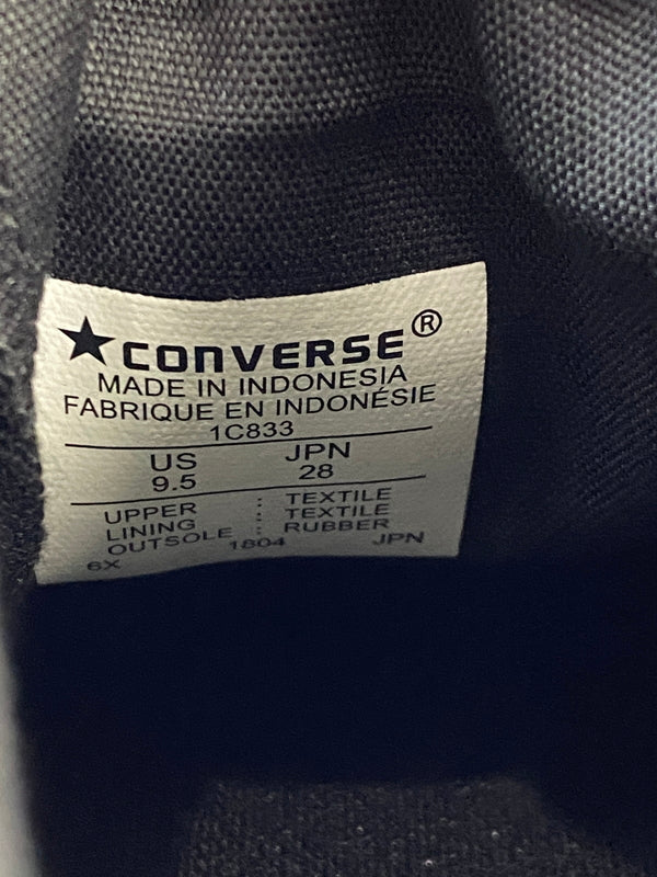 【中古品】【メンズ】 CONVERSE コンバース JACK PURCELL MID 1C833 ジャックパーセル ミッド ブラック コットンキャンバス メンズ ハイカット スニーカー シューズ 靴 162-261018-em-27-min サイズ：28.0cm カラー：ブラック 万代Net店