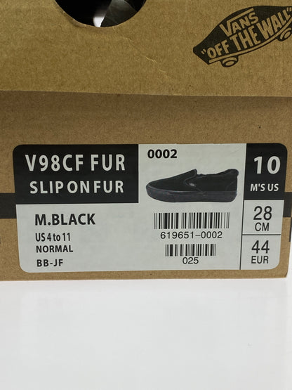 【中古品】【メンズ】 VANS バンズ SLIP ON FUR V98CF FUR スリッポン ファー メンズ シューズ 162-261018-em-24-min サイズ：28.0cm カラー：ブラック 万代Net店