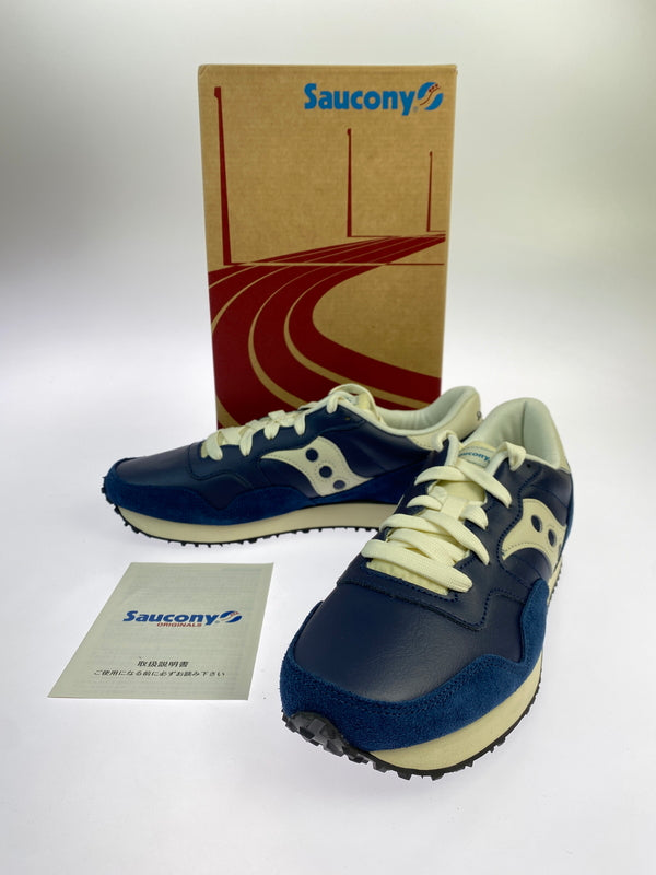 【中古品】【メンズ】 SAUCONY サッカニー DXN TRAINER CL ローカットスニーカー S70358-1 ディクソン トレーナー スニーカー メンズ シューズ 靴 162-261018-em-28-min サイズ：28.0cm カラー：NAVY/CREAM 万代Net店