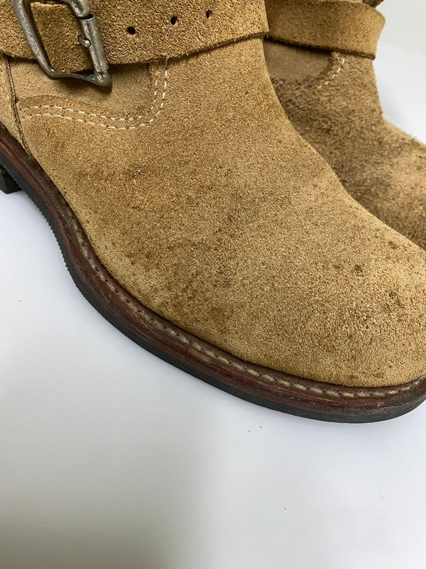【現状渡し品】【メンズ】 CHIPPEWA チペワ 91071 ENGINEER BOOTS エンジニア ブーツ スエードレザー メンズ 靴 シューズ 164-261022-em-26-min サイズ：9E カラー：ベージュ 万代Net店