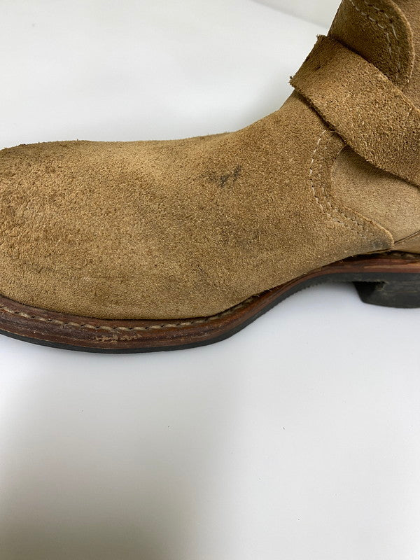 【現状渡し品】【メンズ】 CHIPPEWA チペワ 91071 ENGINEER BOOTS エンジニア ブーツ スエードレザー メンズ 靴 シューズ 164-261022-em-26-min サイズ：9E カラー：ベージュ 万代Net店