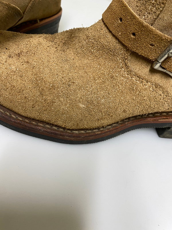 【現状渡し品】【メンズ】 CHIPPEWA チペワ 91071 ENGINEER BOOTS エンジニア ブーツ スエードレザー メンズ 靴 シューズ 164-261022-em-26-min サイズ：9E カラー：ベージュ 万代Net店