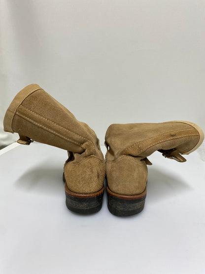 【現状渡し品】【メンズ】 CHIPPEWA チペワ 91071 ENGINEER BOOTS エンジニア ブーツ スエードレザー メンズ 靴 シューズ 164-261022-em-26-min サイズ：9E カラー：ベージュ 万代Net店