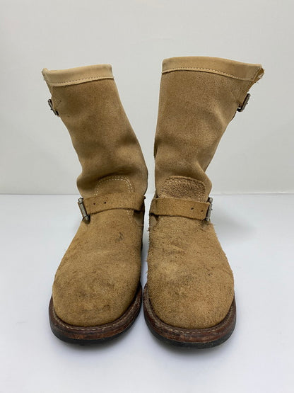 【現状渡し品】【メンズ】 CHIPPEWA チペワ 91071 ENGINEER BOOTS エンジニア ブーツ スエードレザー メンズ 靴 シューズ 164-261022-em-26-min サイズ：9E カラー：ベージュ 万代Net店
